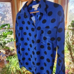 Silk Polka Dot Shirt